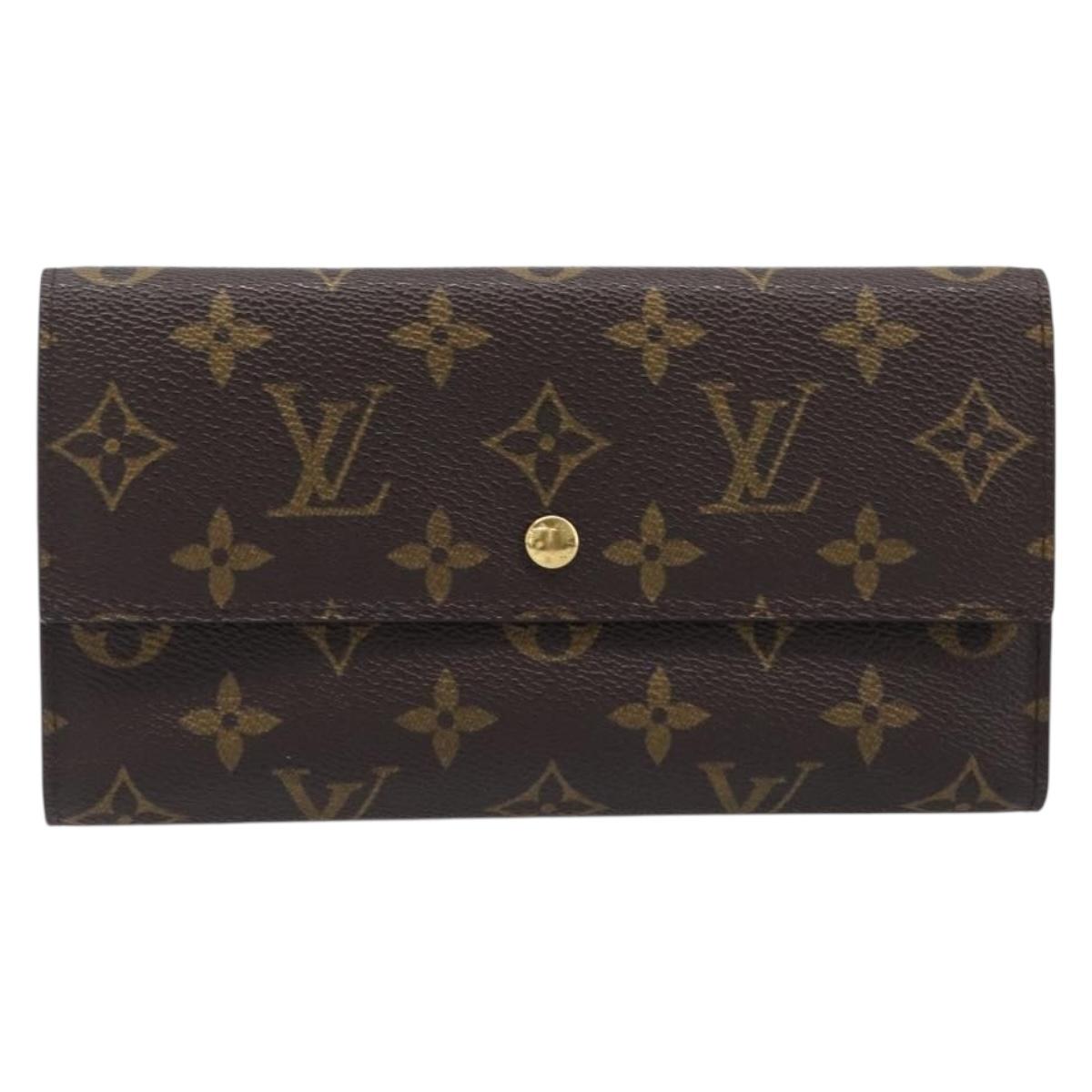 LOUIS VUITTON Monogram Portefeuille International Wallet M61217 LV Auth 200002A