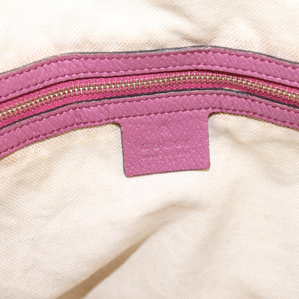 GUCCI GG Canvas Hand Bag 2way Beige Gold 353120 Auth 200012