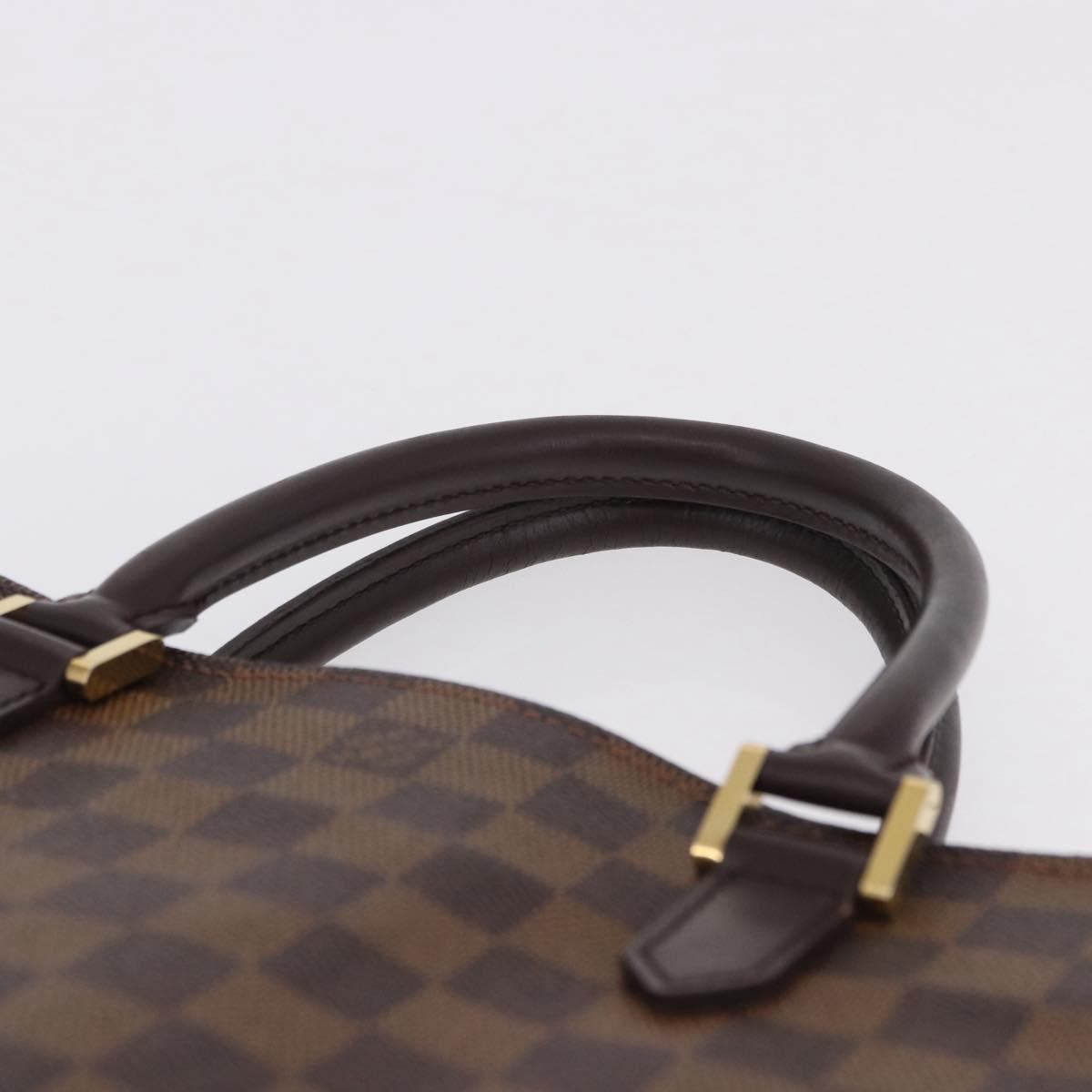 LOUIS VUITTON Damier Ebene Sac Plat Hand Bag N51140 LV Auth 200023A