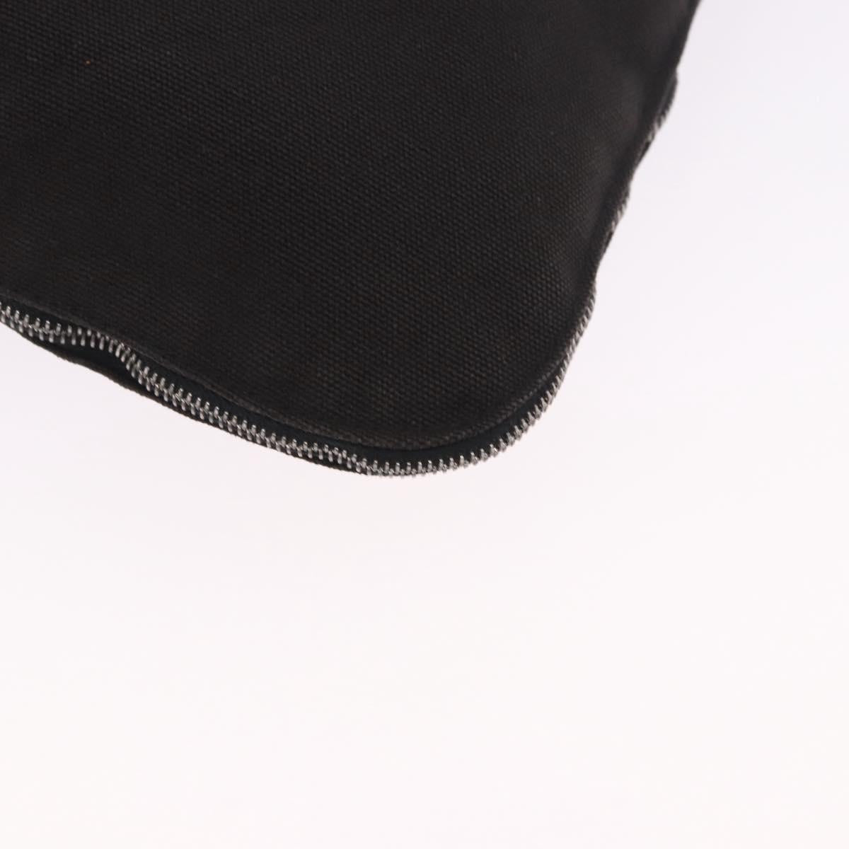 HERMES Fourre Tout Porte Documents Business Bag Canvas Gray Auth 200068A