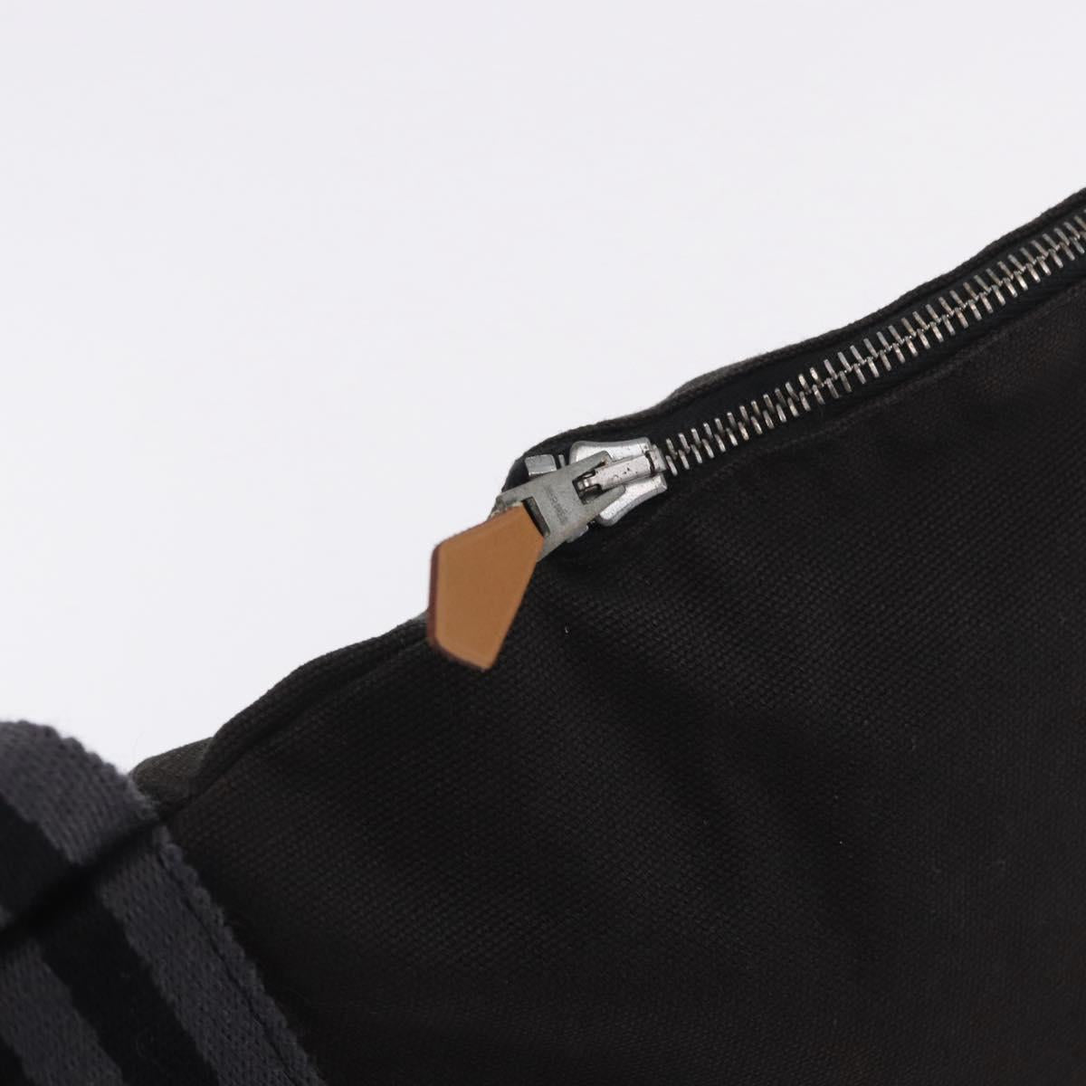 HERMES Fourre Tout Porte Documents Business Bag Canvas Gray Auth 200068A