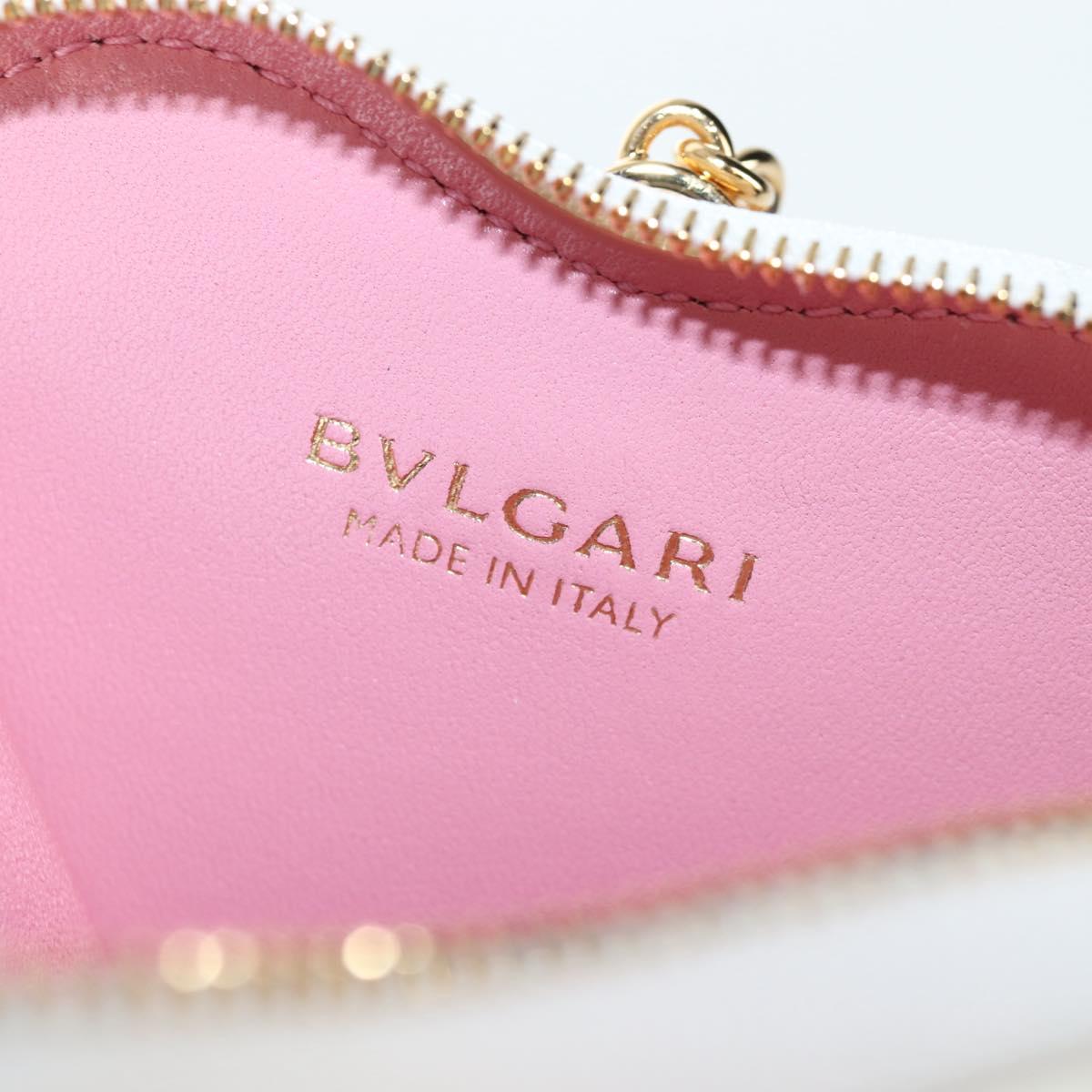 BVLGARI Serpenti Bag Hand Bag Leather 2way Pink Gold Auth 200069SAM