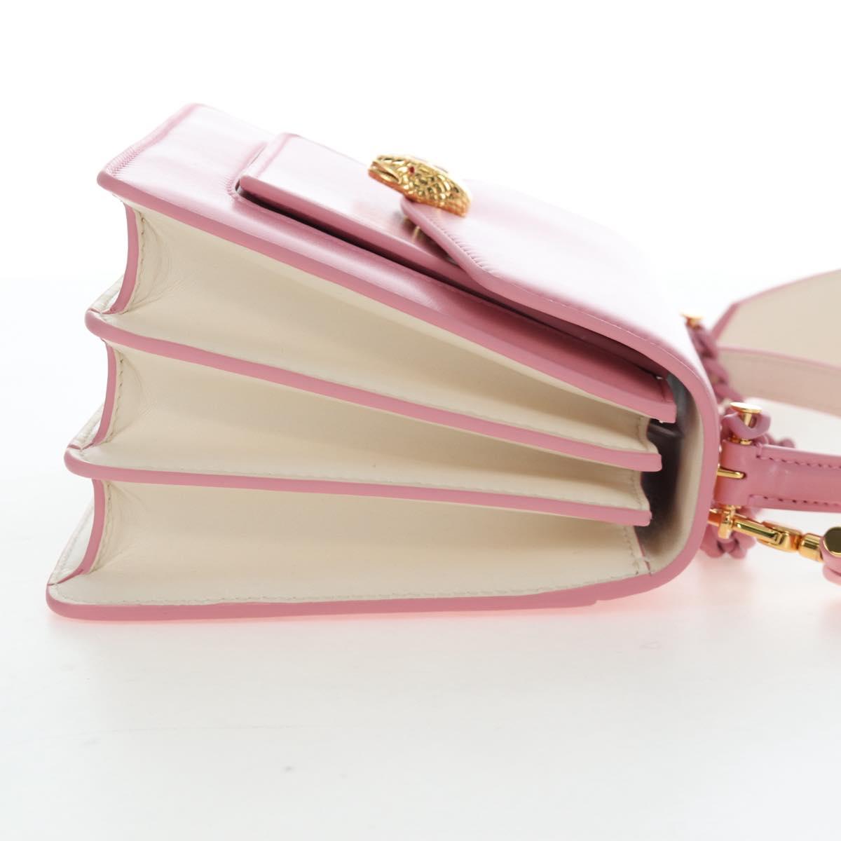 BVLGARI Serpenti Bag Hand Bag Leather 2way Pink Gold Auth 200069SAM
