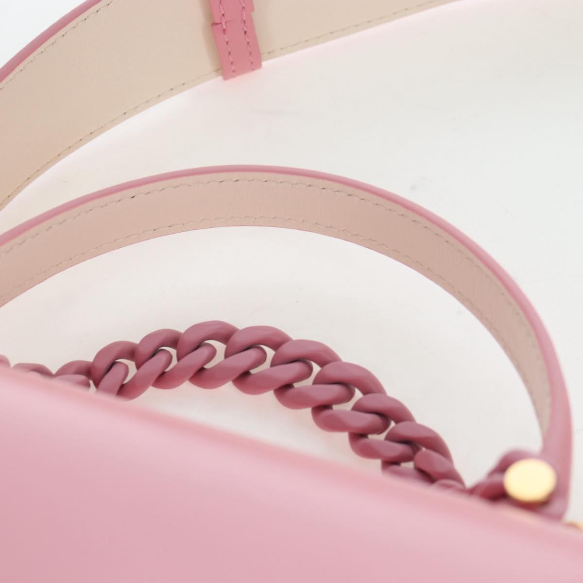 BVLGARI Serpenti Bag Hand Bag Leather 2way Pink Gold Auth 200069SAM