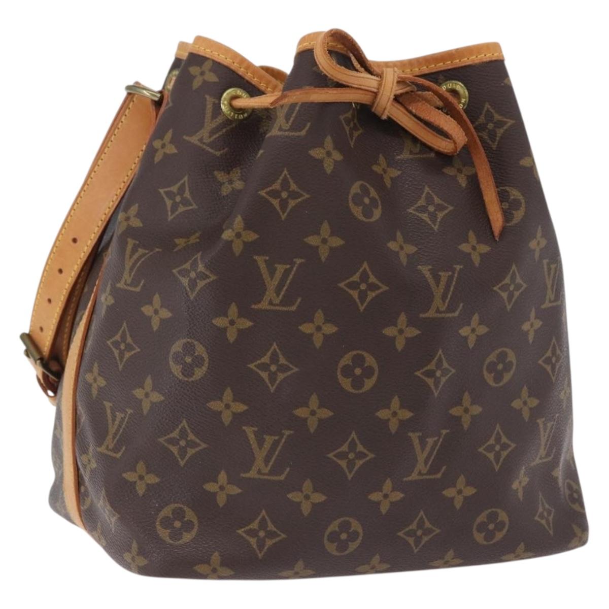 LOUIS VUITTON Monogram Petit Noe Shoulder Bag M42226 LV Auth 200072A