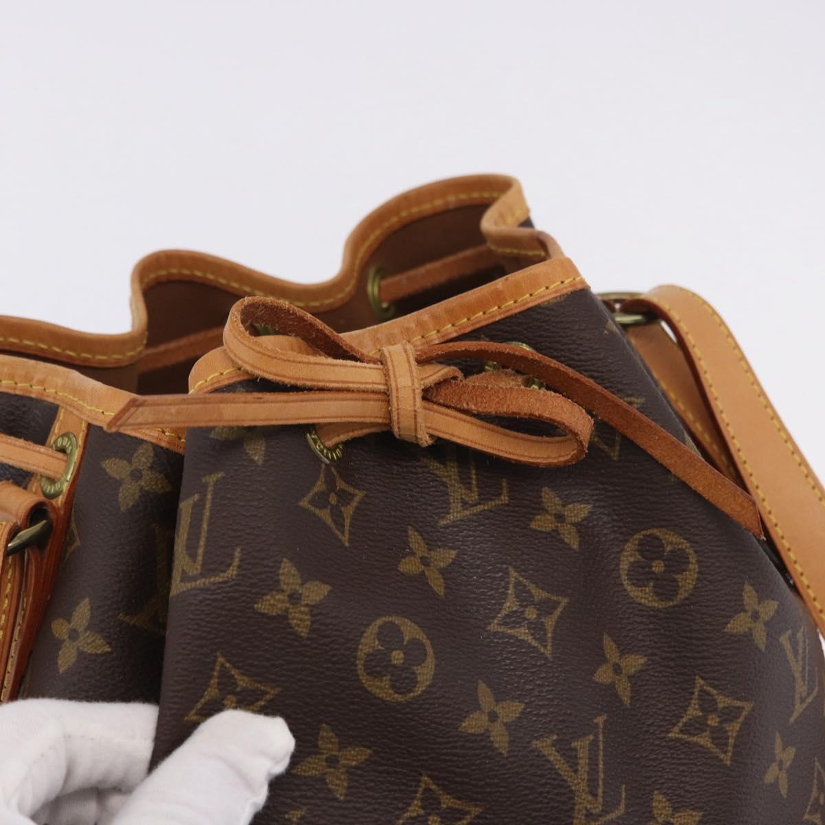 LOUIS VUITTON Monogram Petit Noe Shoulder Bag M42226 LV Auth 200072A
