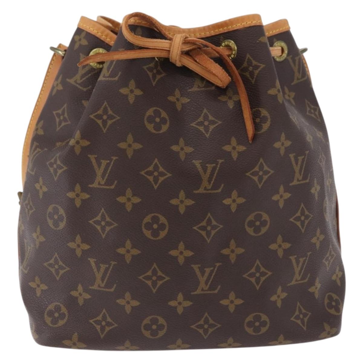 LOUIS VUITTON Monogram Petit Noe Shoulder Bag M42226 LV Auth 200072A