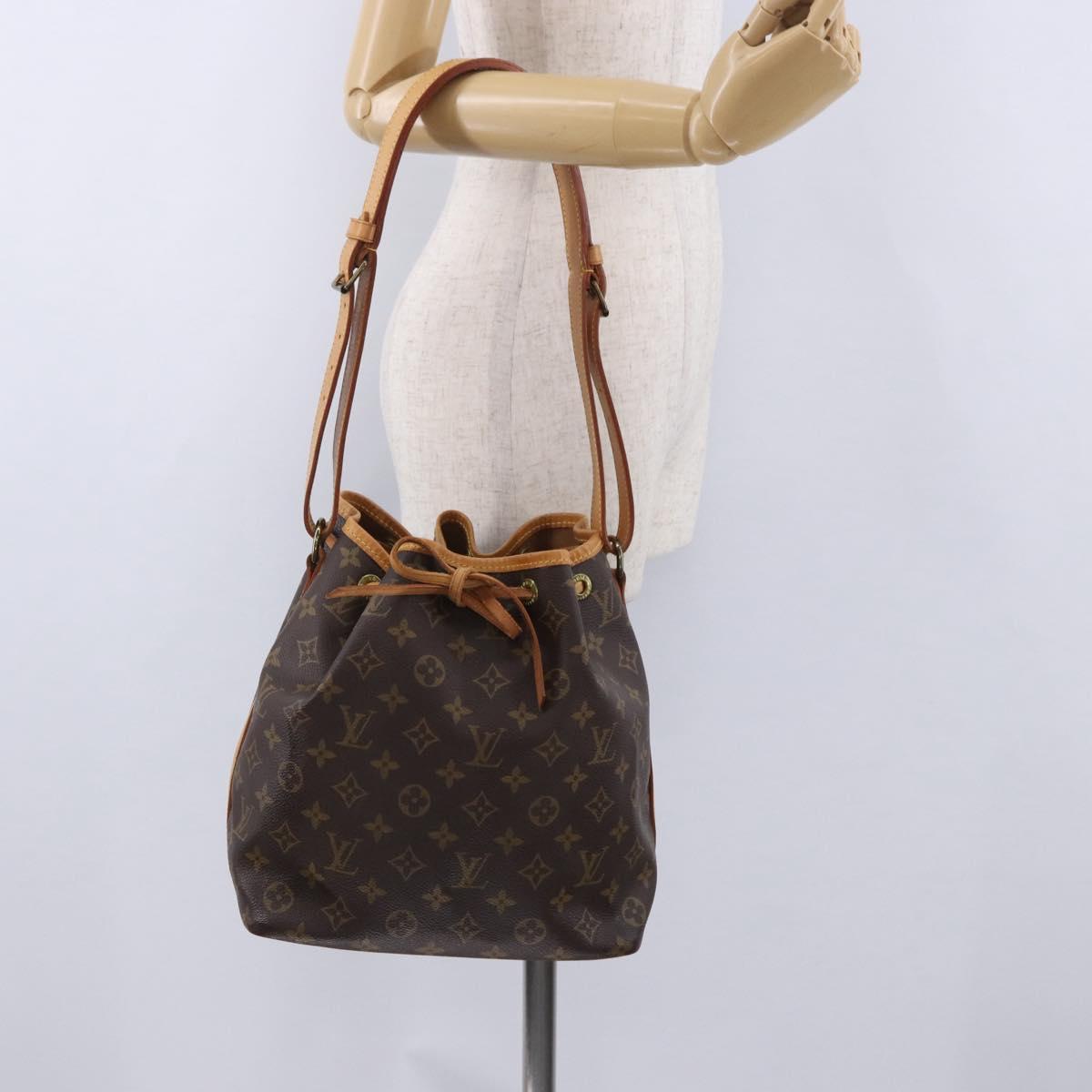 LOUIS VUITTON Monogram Petit Noe Shoulder Bag M42226 LV Auth 200072A