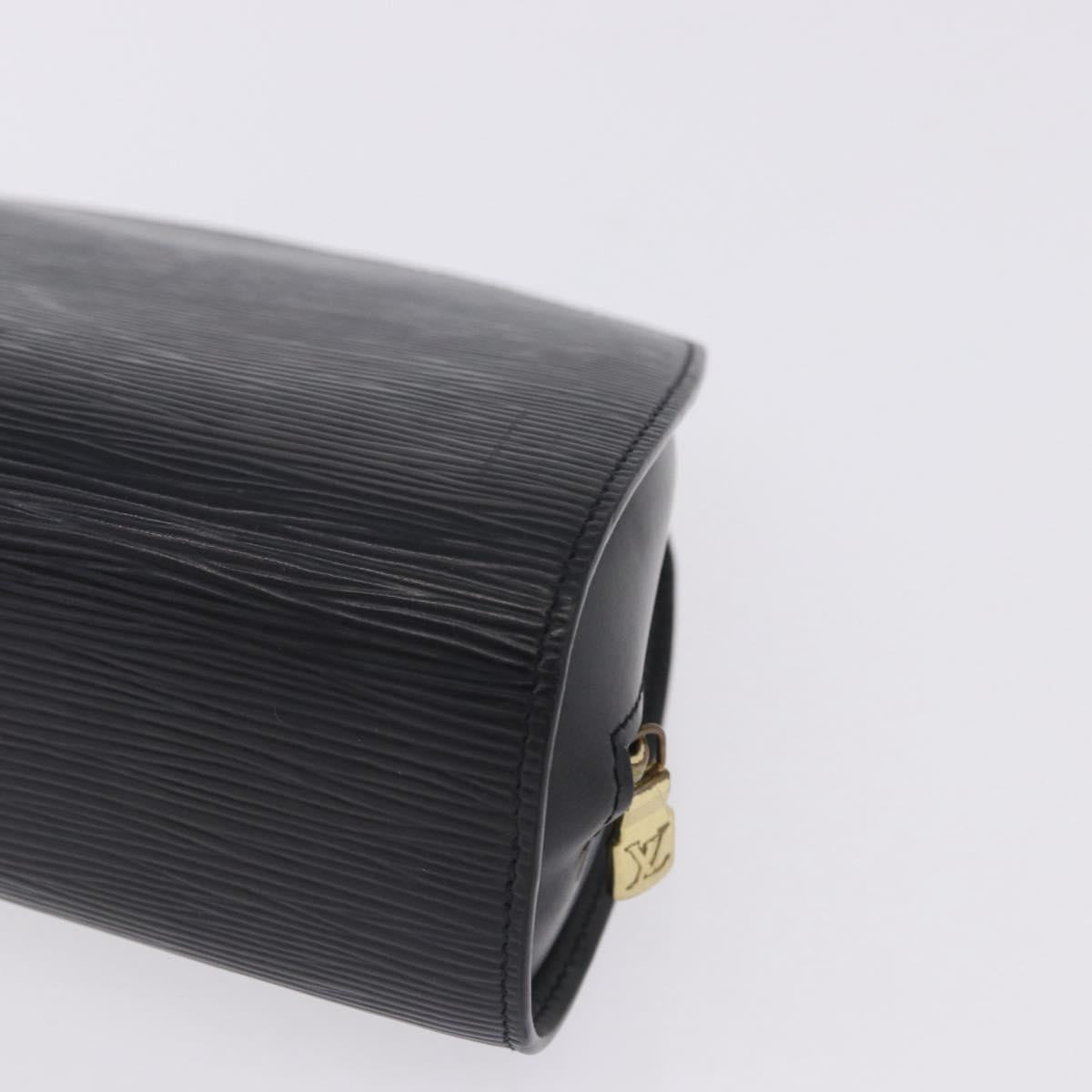 LOUIS VUITTON Epi Dauphine GM Cosmetic Pouch Black M48432 LV Auth 200075