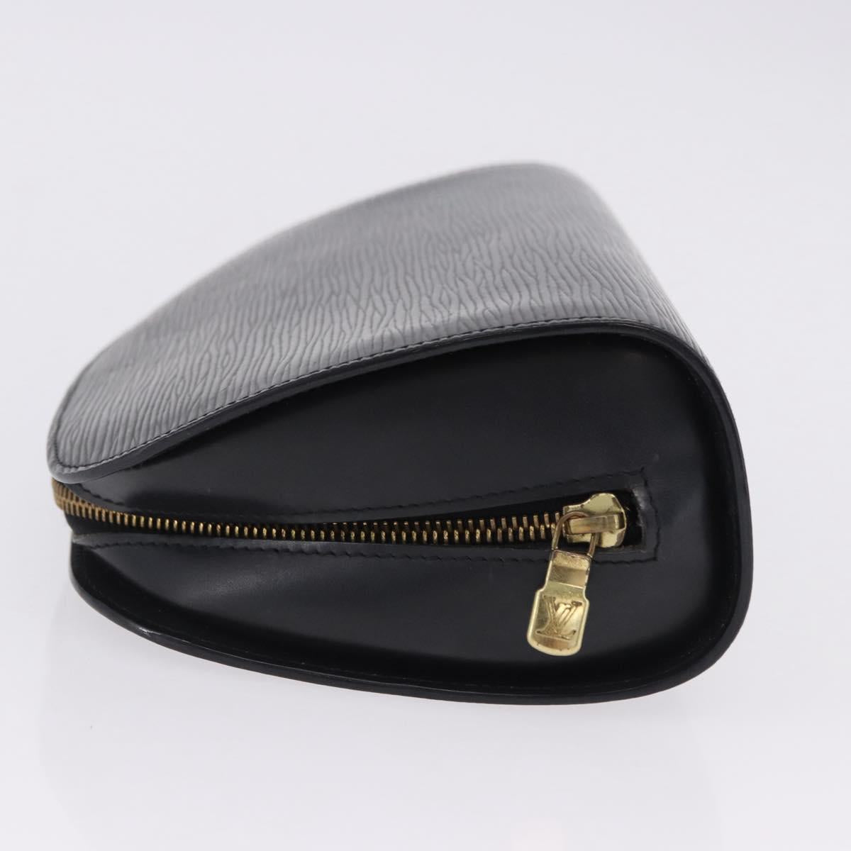 LOUIS VUITTON Epi Dauphine GM Cosmetic Pouch Black M48432 LV Auth 200075