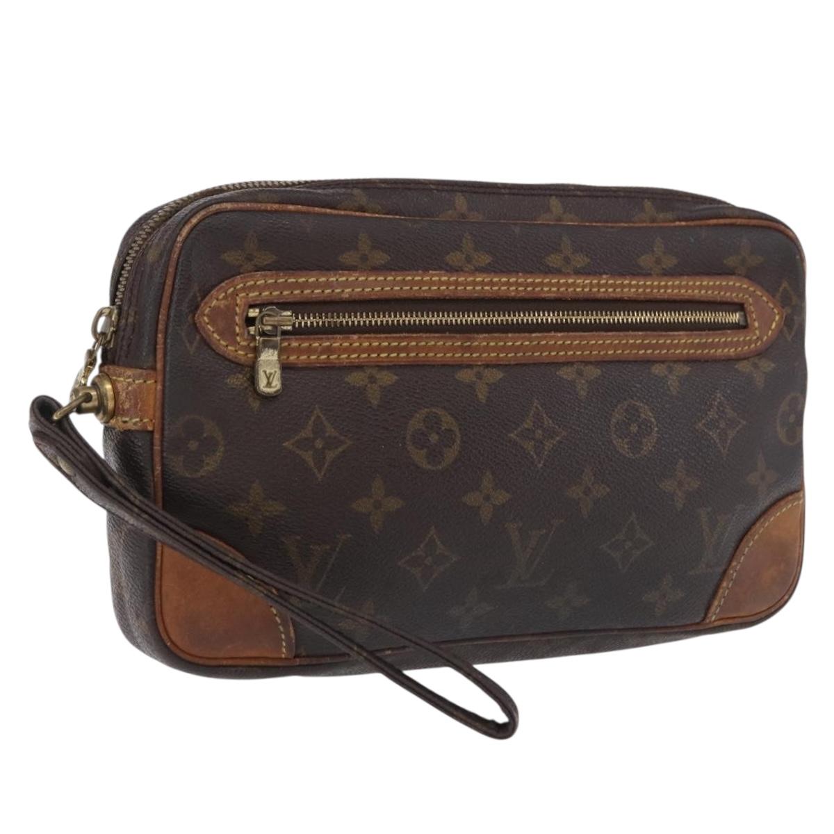 LOUIS VUITTON Monogram Marly Dragonne GM Clutch Bag M51825 LV Auth 200077