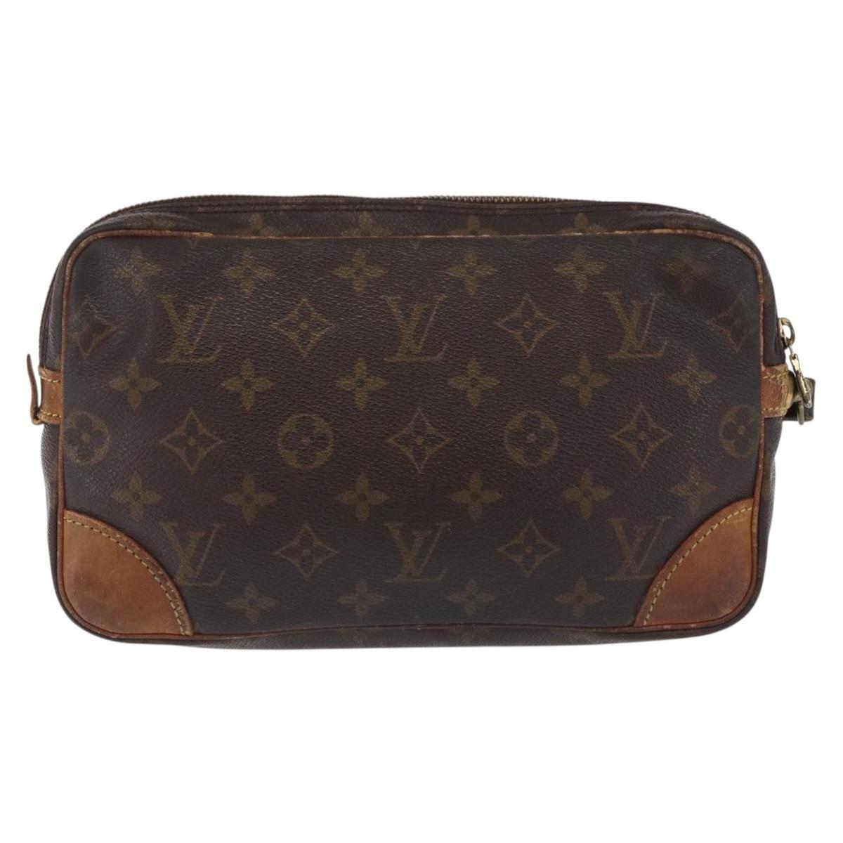 LOUIS VUITTON Monogram Marly Dragonne GM Clutch Bag M51825 LV Auth 200077