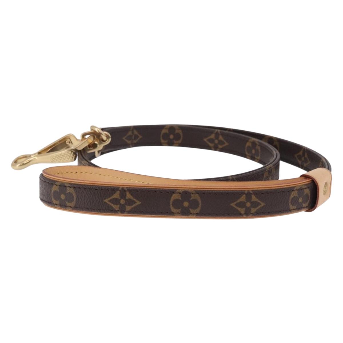 LOUIS VUITTON Monogram Less Baxter MM Dog Leash M58056 LV Auth 200086A