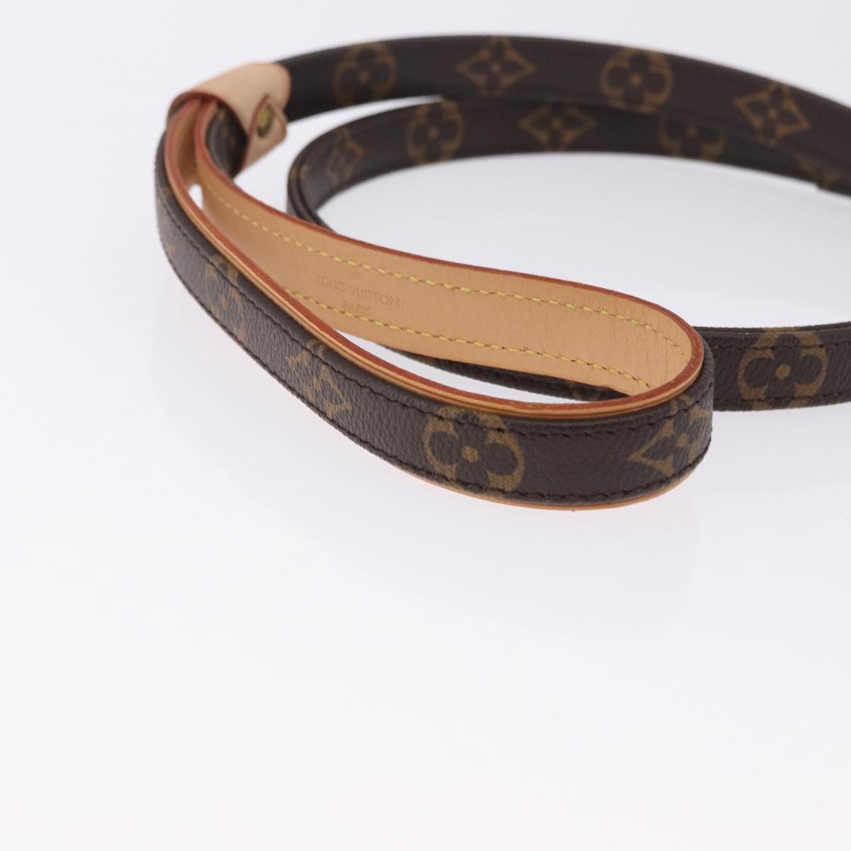 LOUIS VUITTON Monogram Less Baxter MM Dog Leash M58056 LV Auth 200086A