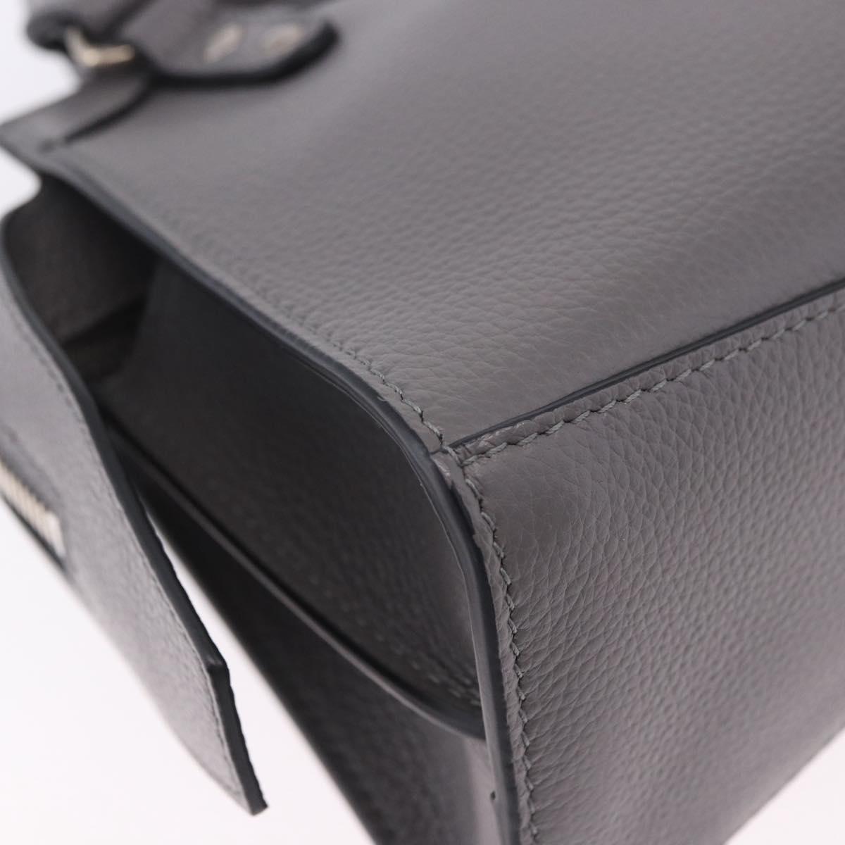 BALENCIAGA Neo Classic City Mini Bag Leather 2way Gray 638524 Auth 200088SAM