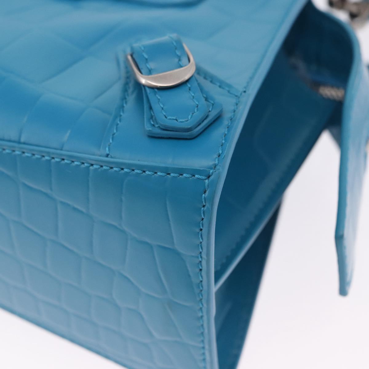 BALENCIAGA Neo Classic City Mini Bag Leather 2way Blue 638524 Auth 200089SAM