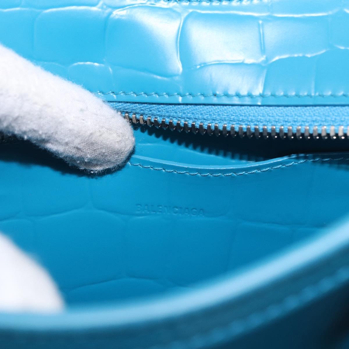 BALENCIAGA Neo Classic City Mini Bag Leather 2way Blue 638524 Auth 200089SAM