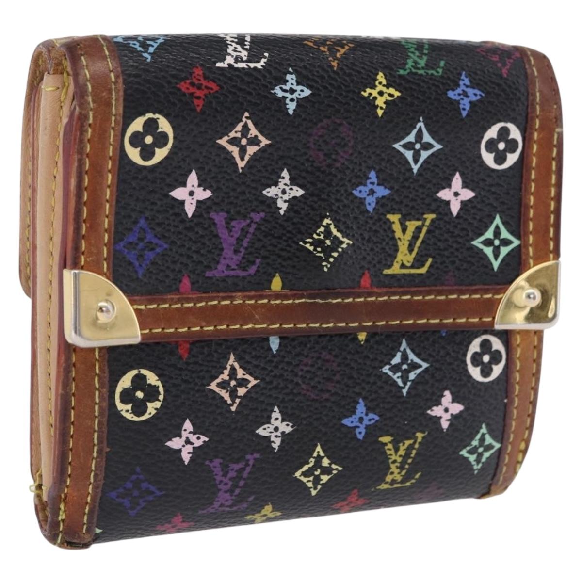 LOUIS VUITTON Multicolor Porte Monnaie Billets Cartes Credit M92984 Auth 200093