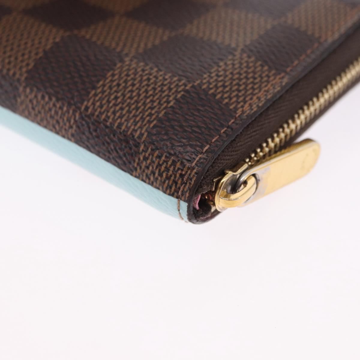 LOUIS VUITTON Damier Ebene Zippy Coin Purse N40721 LV Auth 200094A