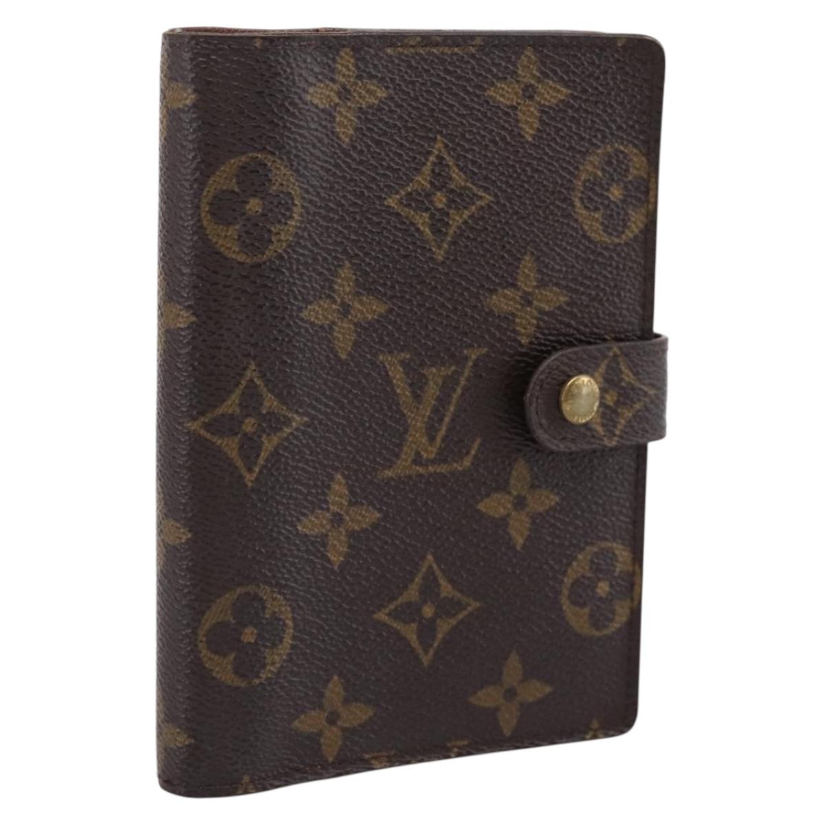 LOUIS VUITTON Monogram Agenda PM Day Planner Cover R20005 LV Auth 200095