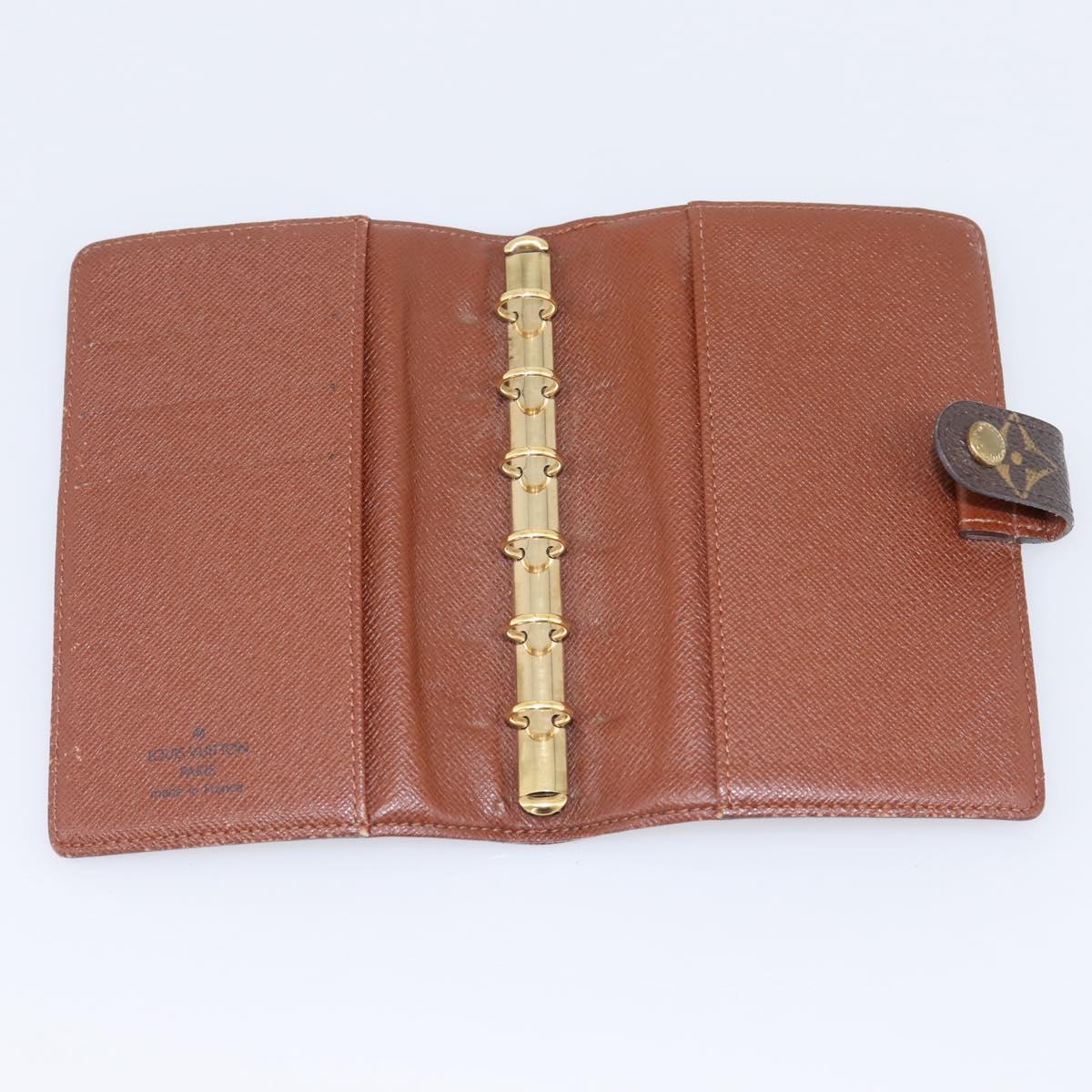 LOUIS VUITTON Monogram Agenda PM Day Planner Cover R20005 LV Auth 200095