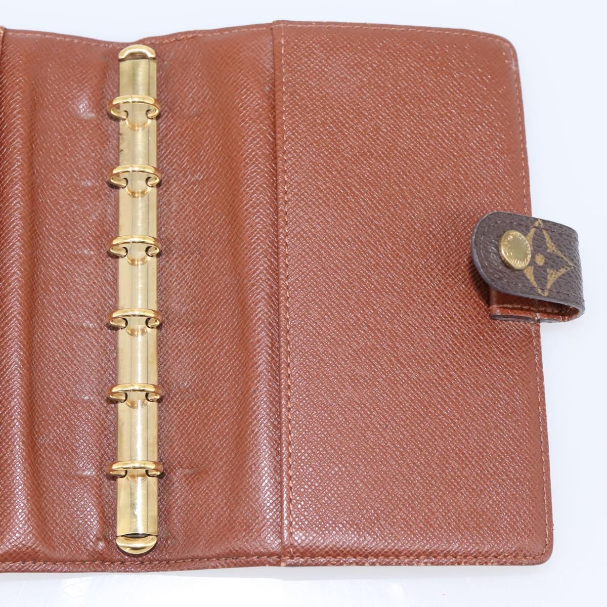LOUIS VUITTON Monogram Agenda PM Day Planner Cover R20005 LV Auth 200095