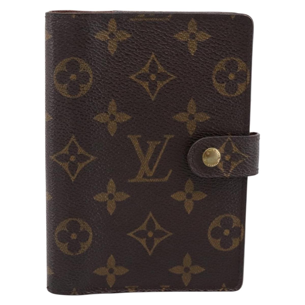 LOUIS VUITTON Monogram Agenda PM Day Planner Cover R20005 LV Auth 200095