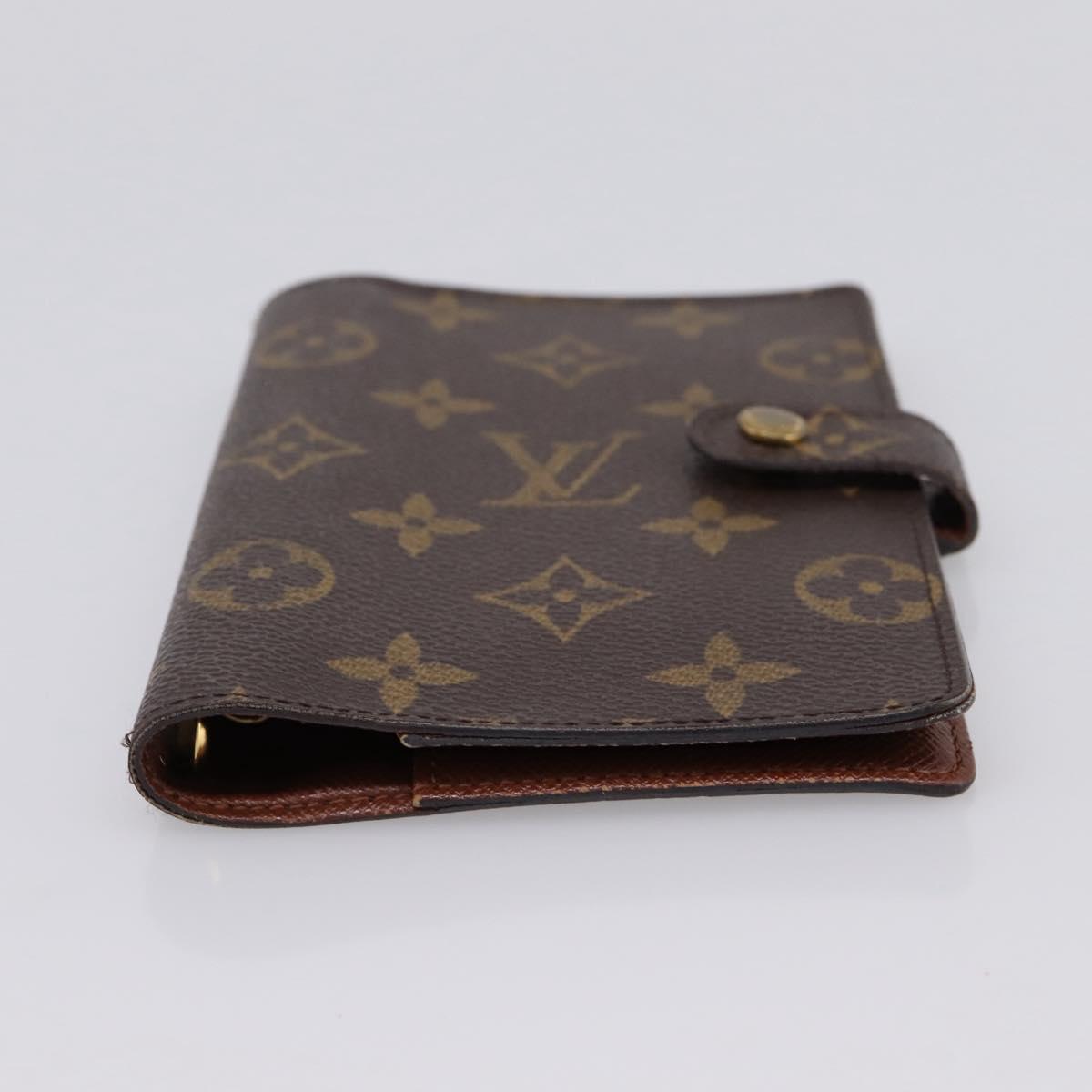 LOUIS VUITTON Monogram Agenda PM Day Planner Cover R20005 LV Auth 200095
