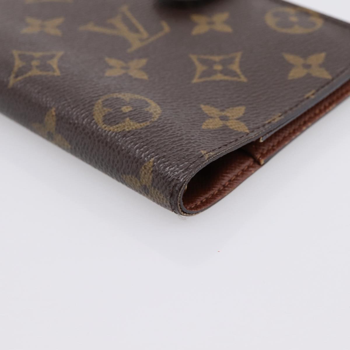 LOUIS VUITTON Monogram Agenda PM Day Planner Cover R20005 LV Auth 200095