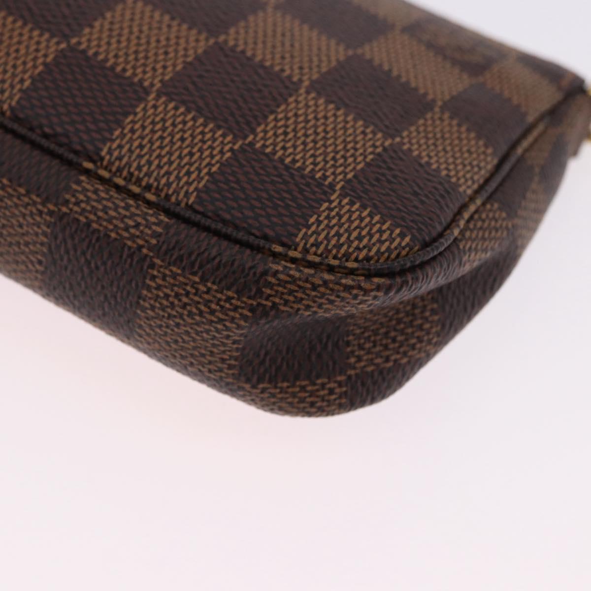 LOUIS VUITTON Monogram Christmas limited Mini Pochette Pouch M41655 Auth 200096M