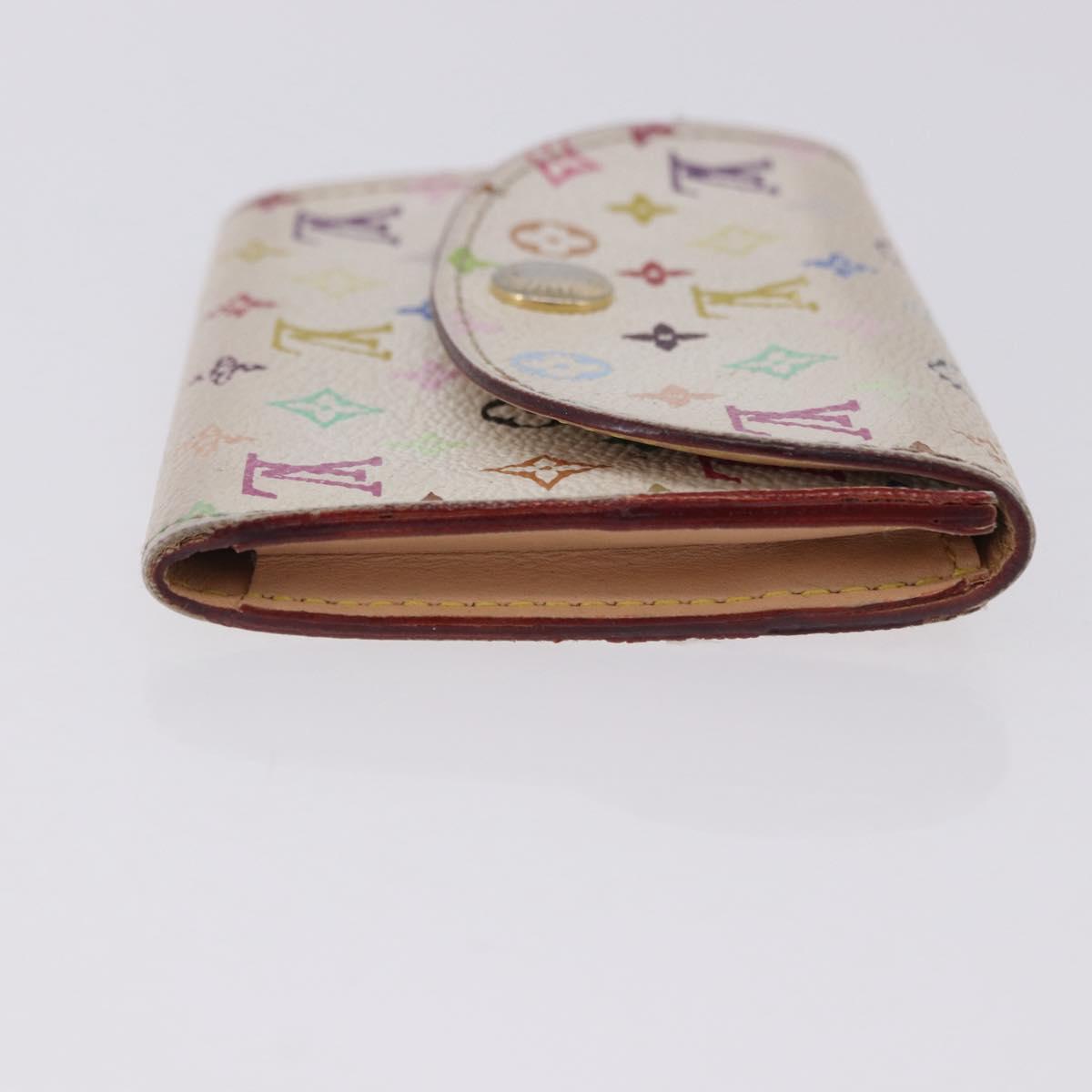 LOUIS VUITTON Multicolor Anvelop Cult De Vuitto Case White M66557 LV Auth 200098