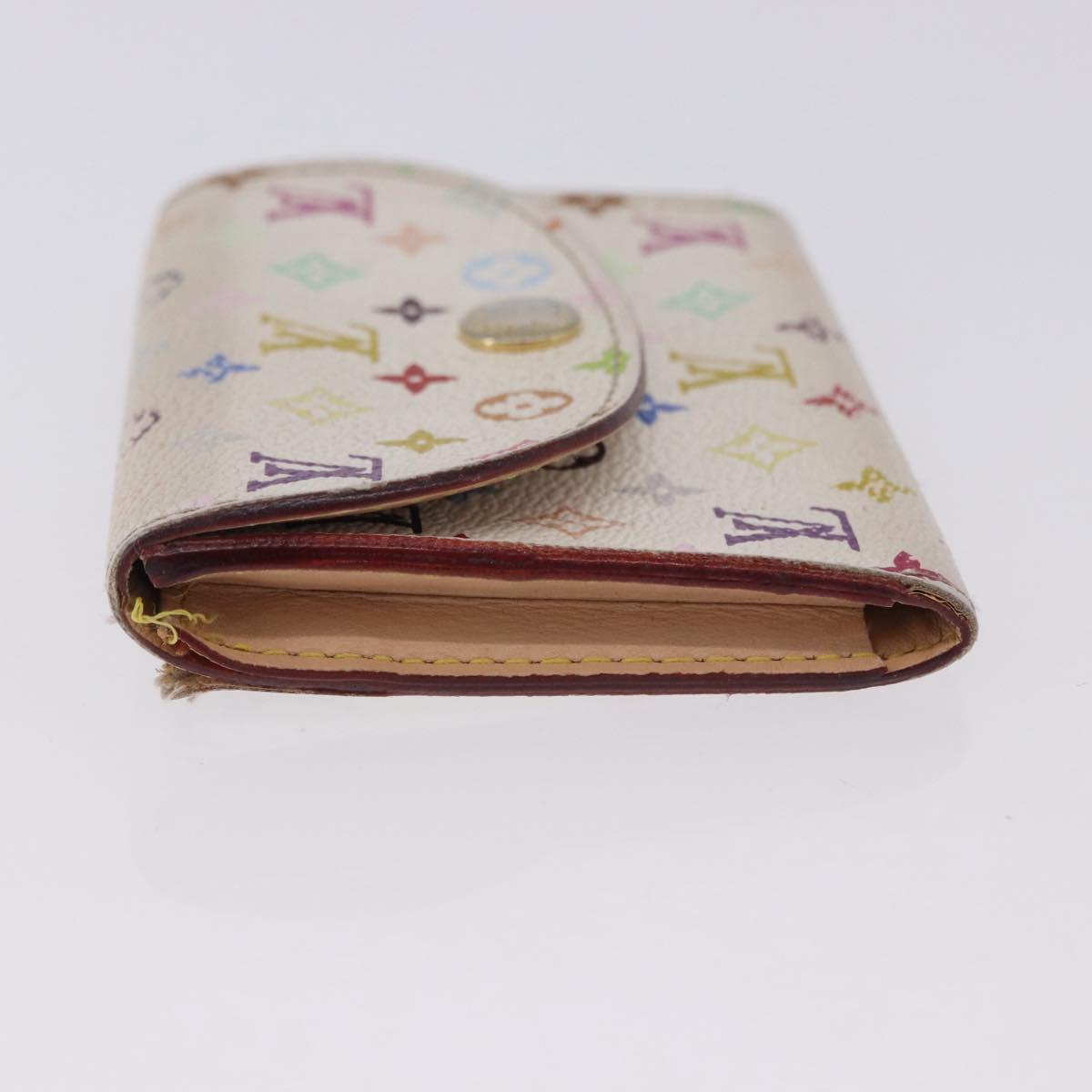 LOUIS VUITTON Multicolor Anvelop Cult De Vuitto Case White M66557 LV Auth 200098