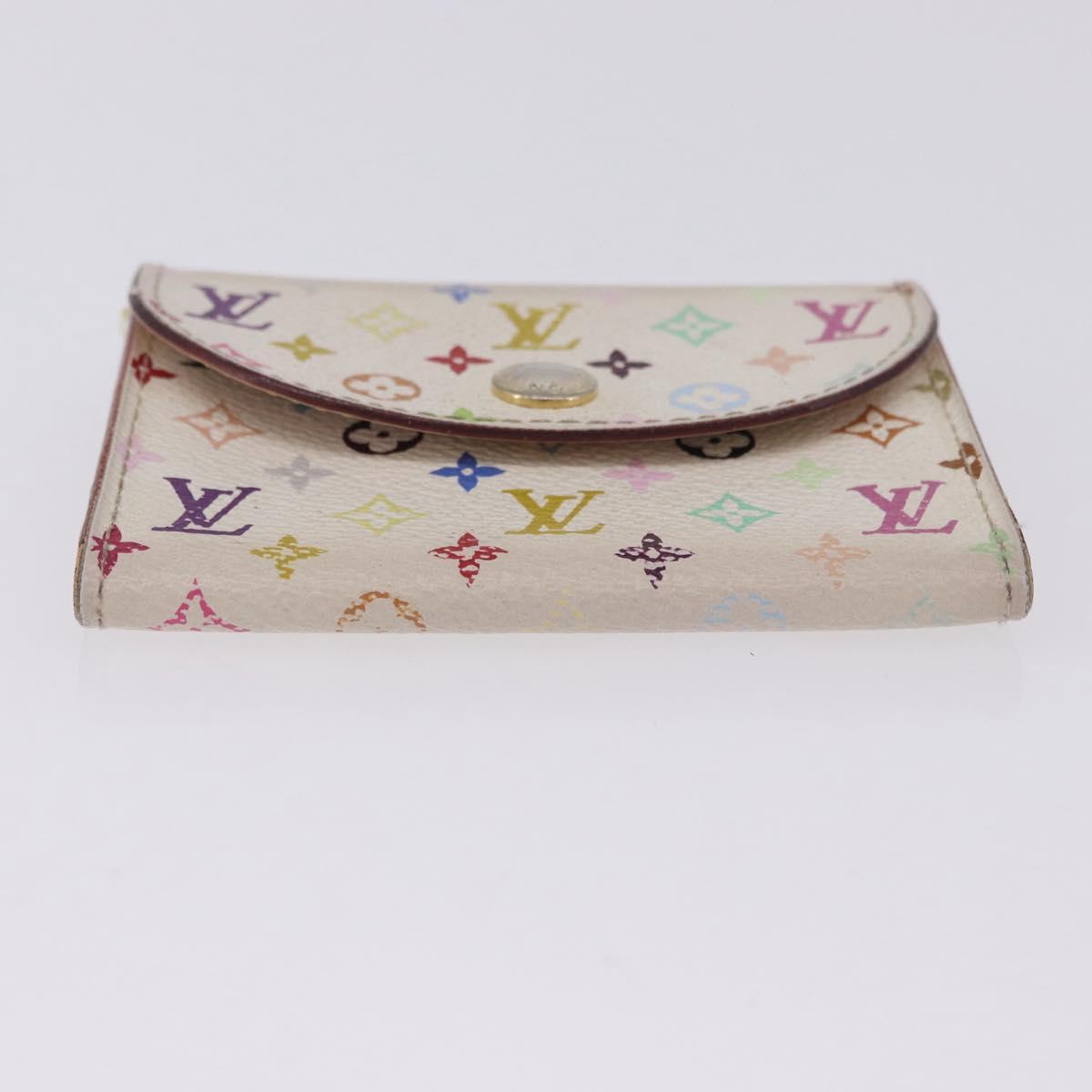 LOUIS VUITTON Multicolor Anvelop Cult De Vuitto Case White M66557 LV Auth 200098