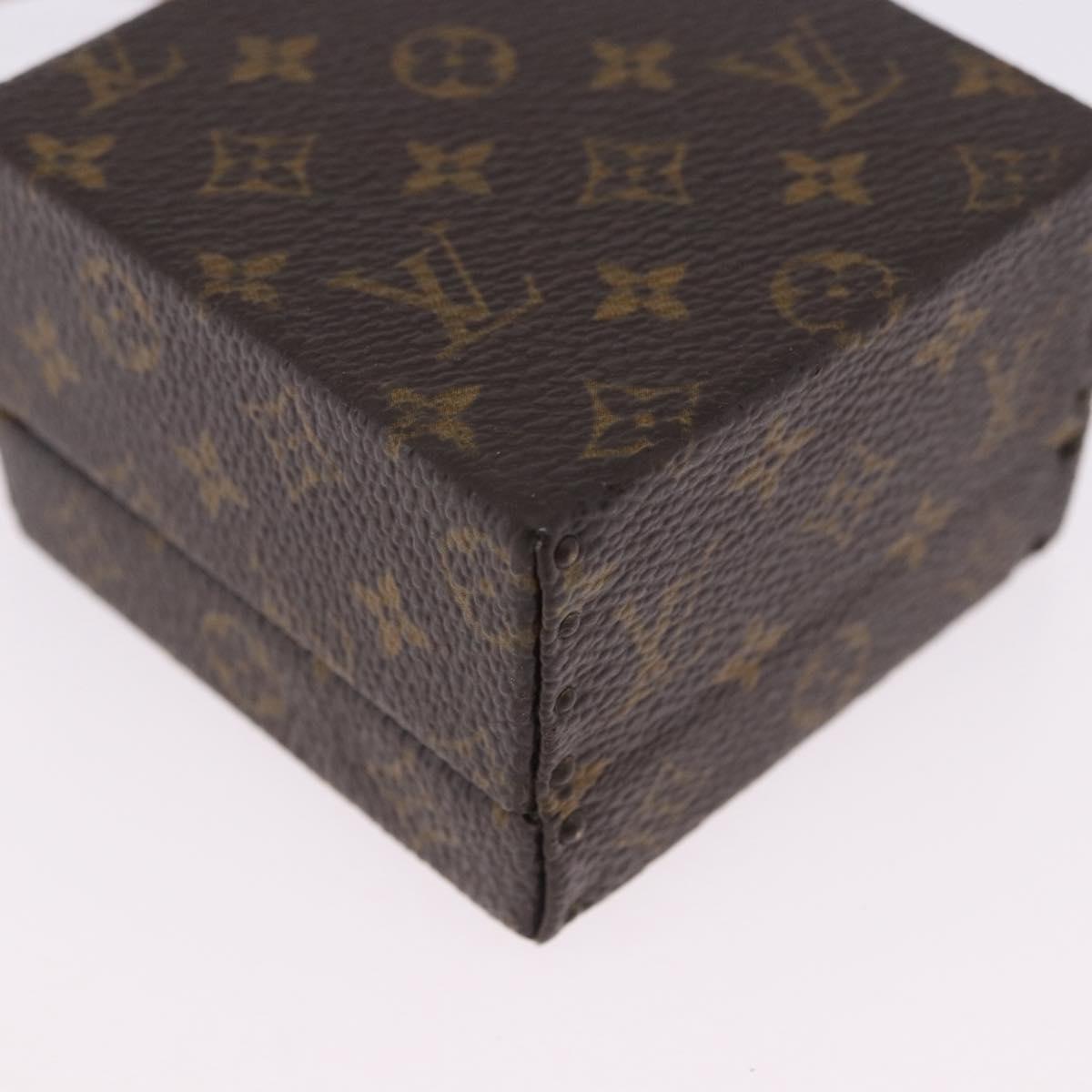LOUIS VUITTON Monogram Jewelry Case Jewelry Box LV Auth 200102