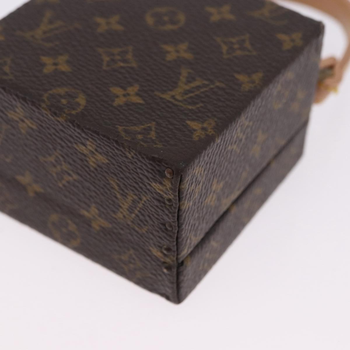 LOUIS VUITTON Monogram Jewelry Case Jewelry Box LV Auth 200102