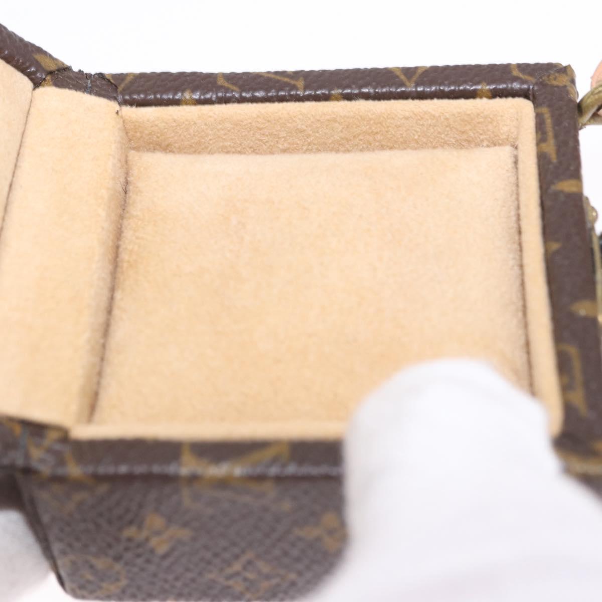LOUIS VUITTON Monogram Jewelry Case Jewelry Box LV Auth 200102