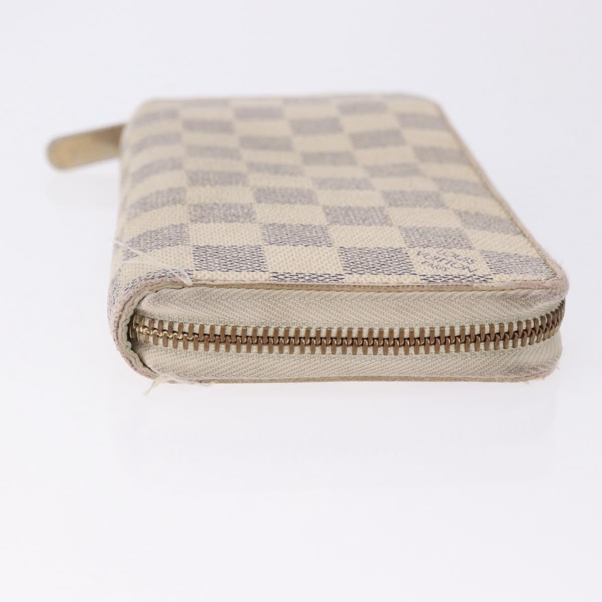 LOUIS VUITTON Damier Azur Zippy Wallet Long Wallet N60019 LV Auth 200103