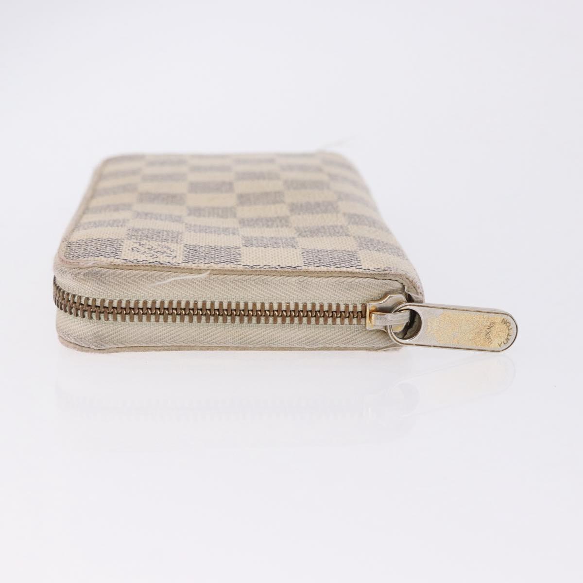 LOUIS VUITTON Damier Azur Zippy Wallet Long Wallet N60019 LV Auth 200103