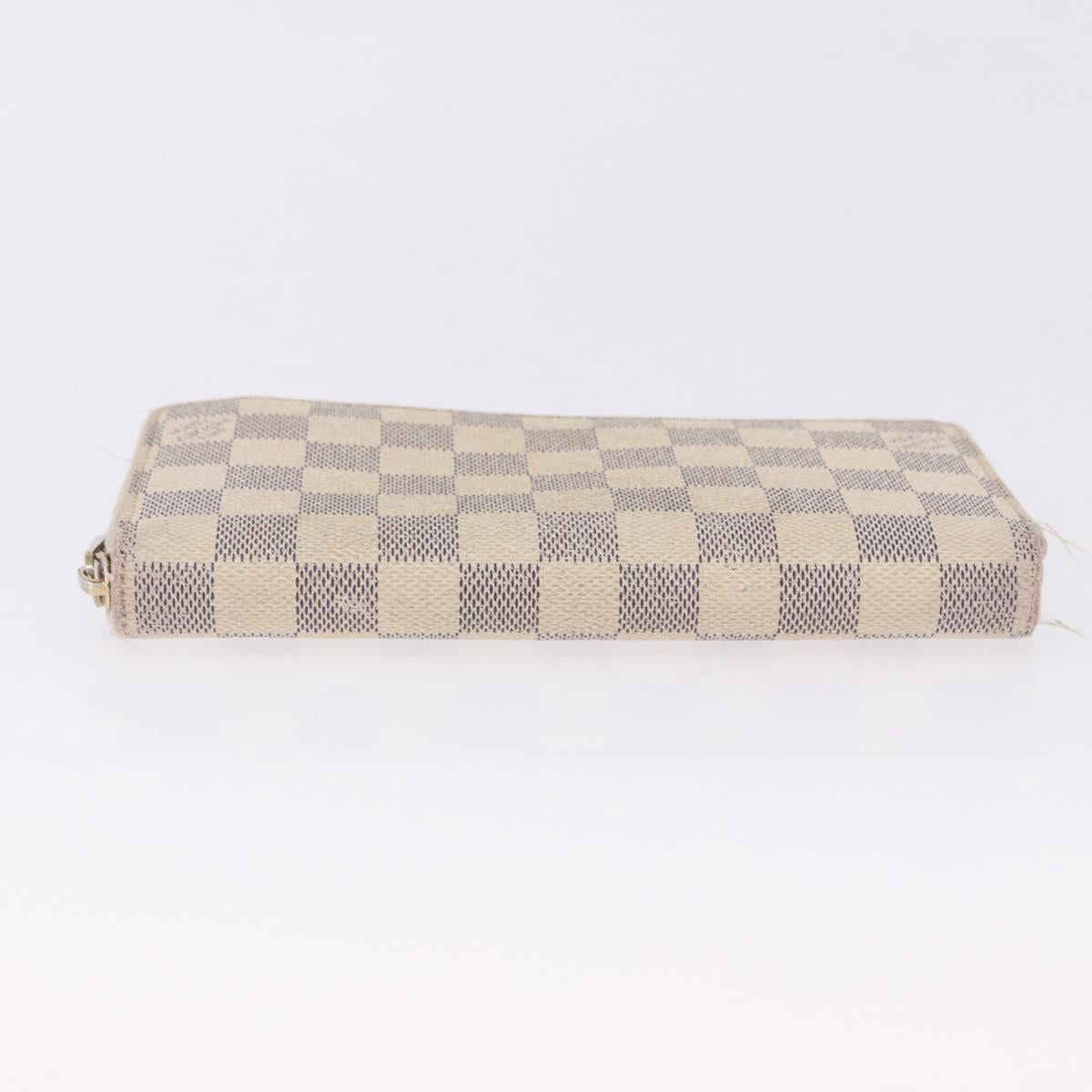 LOUIS VUITTON Damier Azur Zippy Wallet Long Wallet N60019 LV Auth 200103