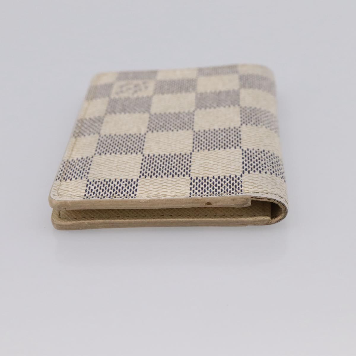 LOUIS VUITTON Damier Azur Organizer Dupoch Card Case N61727 LV Auth 200104