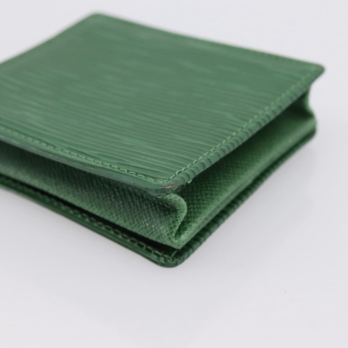 LOUIS VUITTON Epi Porte Monnaie Boite Coin Purse Green M63694 LV Auth 200106V