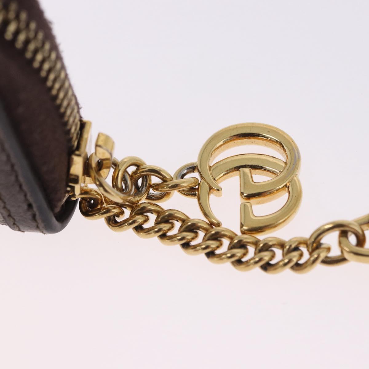 GUCCI GG Marmont Web Sherry Line Key Case PVC Beige Red Green 523157 Auth 200108