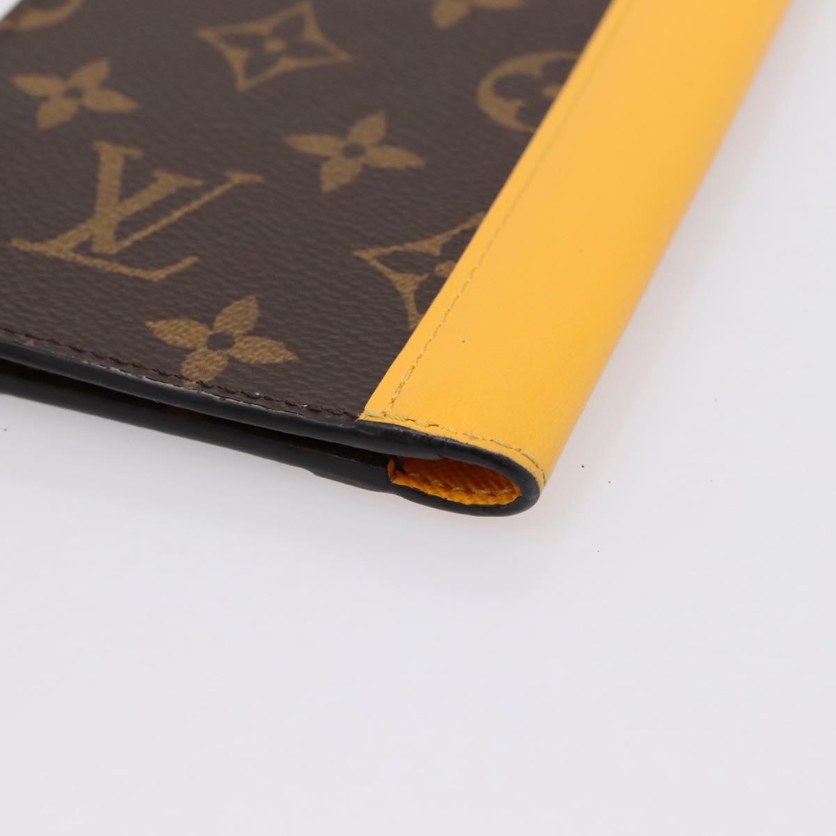 LOUIS VUITTON Monogram Macassar Couverteur Passport NM M12827 LV Auth 200109V