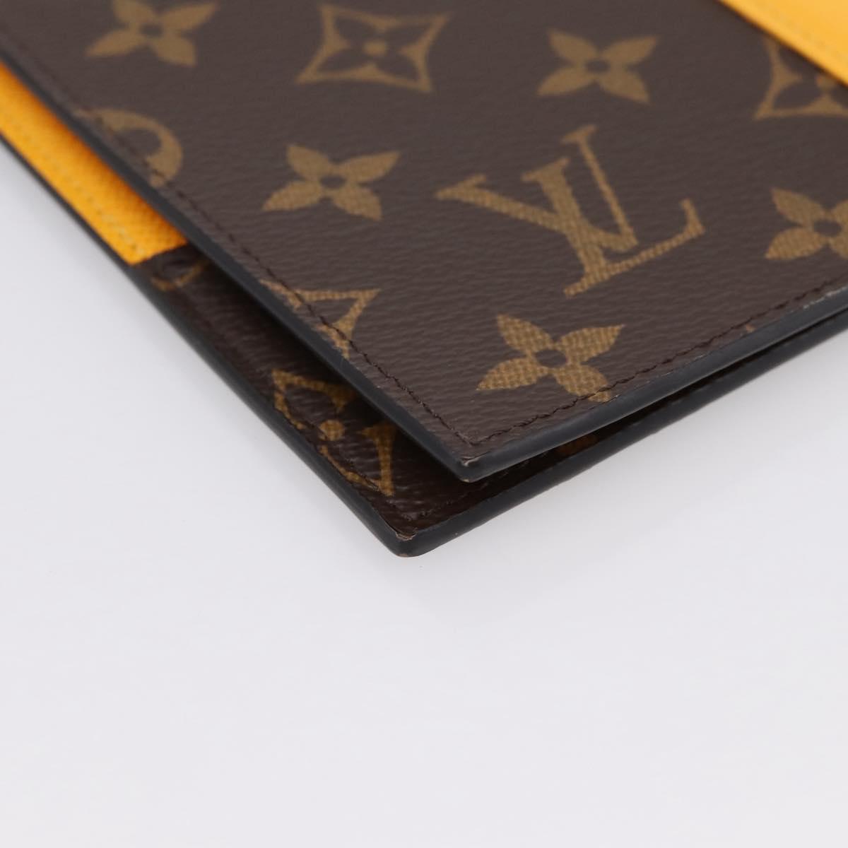LOUIS VUITTON Monogram Macassar Couverteur Passport NM M12827 LV Auth 200109V