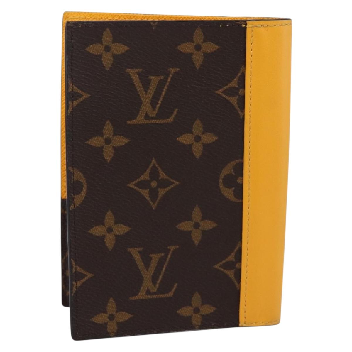 LOUIS VUITTON Monogram Macassar Couverteur Passport NM M12827 LV Auth 200109V