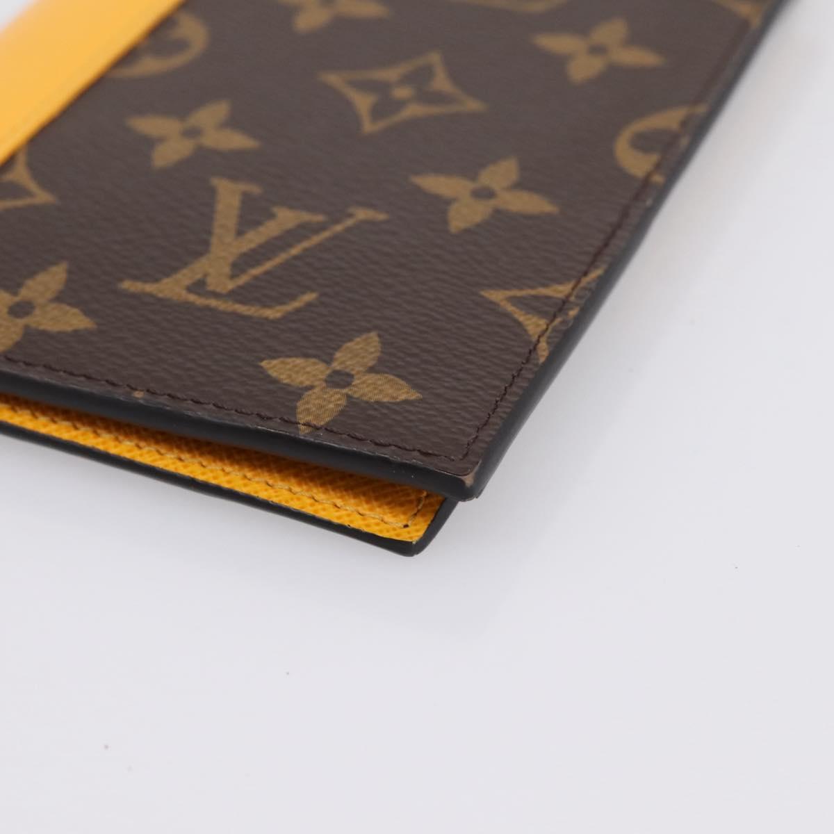 LOUIS VUITTON Monogram Macassar Couverteur Passport NM M12827 LV Auth 200109V