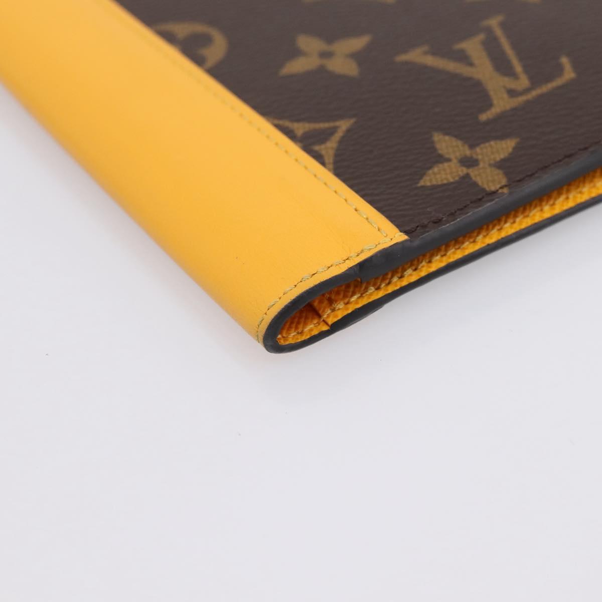 LOUIS VUITTON Monogram Macassar Couverteur Passport NM M12827 LV Auth 200109V