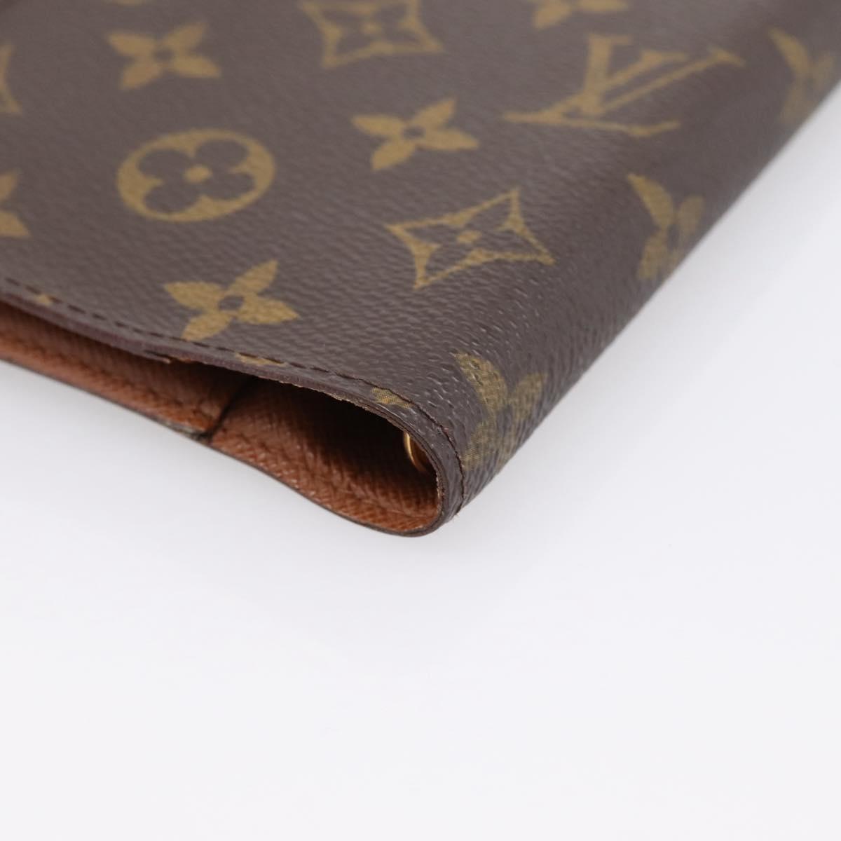 LOUIS VUITTON Monogram Agenda PM Day Planner Cover R20005 LV Auth 200110