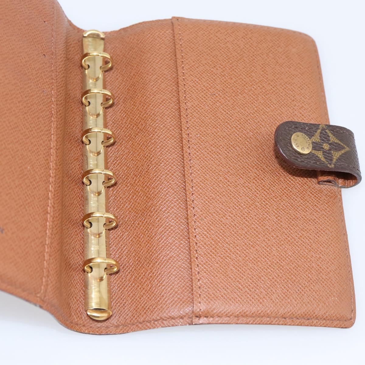 LOUIS VUITTON Monogram Agenda PM Day Planner Cover R20005 LV Auth 200110