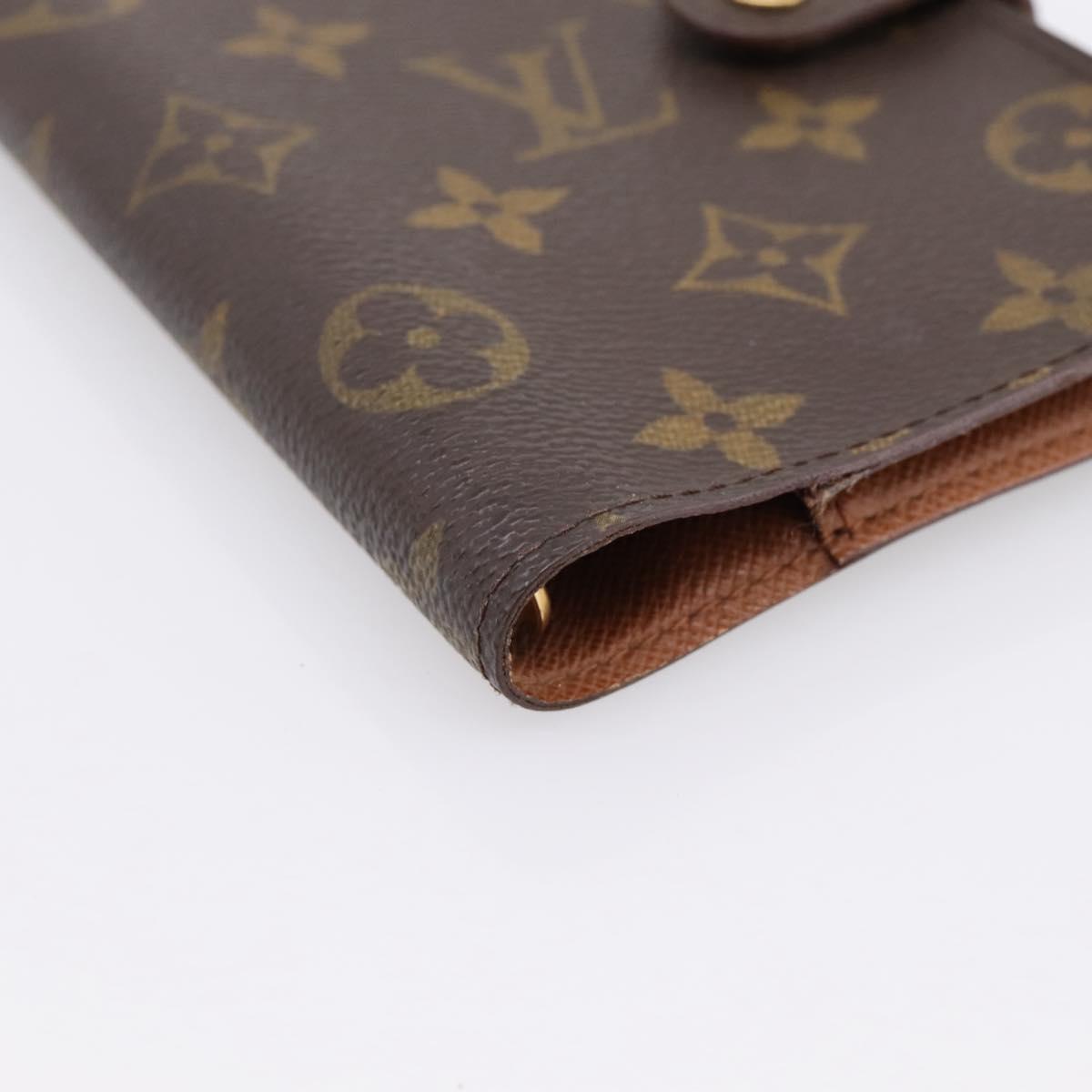 LOUIS VUITTON Monogram Agenda PM Day Planner Cover R20005 LV Auth 200110